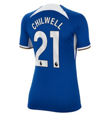 Chelsea Ben Chilwell #21 Koszulka Podstawowych Kobiety 2023-24 Krótki Rękaw